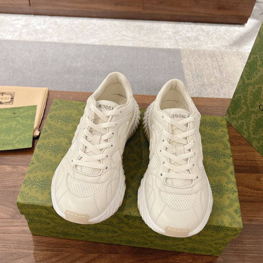 GG RIPPLE SNEAKER cream