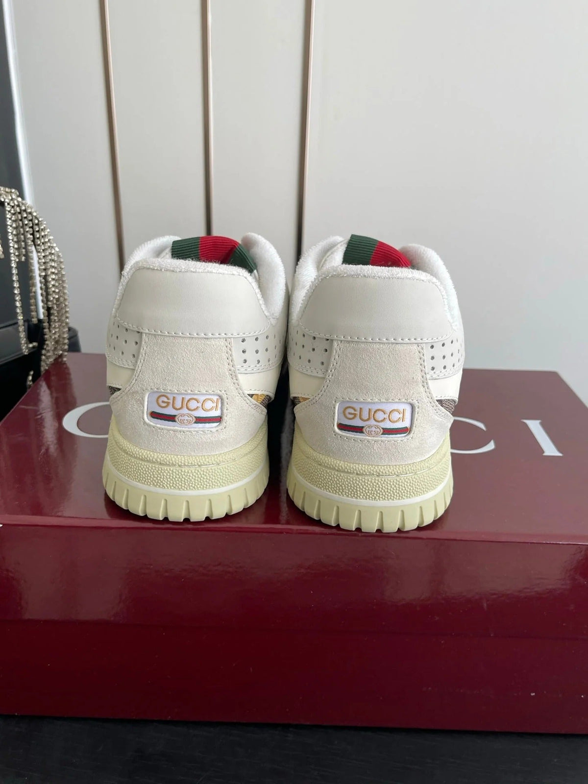 GG 26 Couple Sneakers White Multicolor Cowhide 631676
