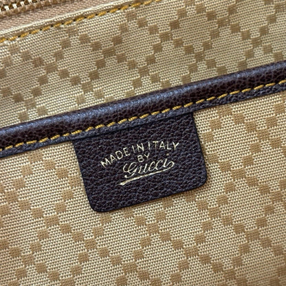 GG Paparazzo Medium Top Handle Bag 32cm Beige Canvas