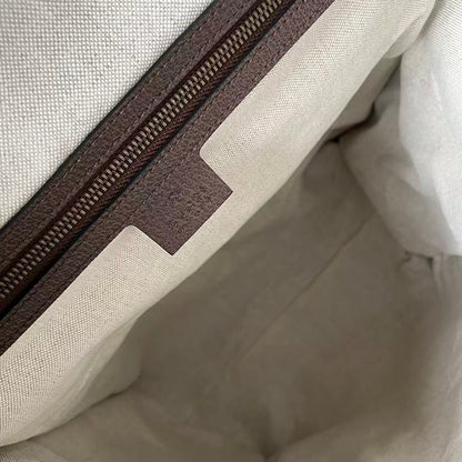 GG Supreme Skateboard Backpack Brown Beige Leather Canvas