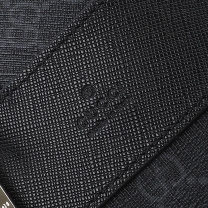 Gucci 2026 Essence Classic Backpack 44cm Black Canvas Leather