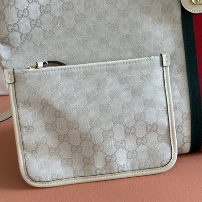 GG 26 Giglio Large Tote Bag 60cm White in Canvas 284931