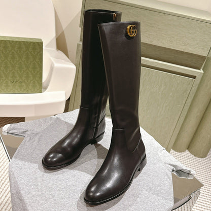 Gucci Boots Black Sheepskin 484873