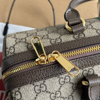Gucci Ophidia Bag Beige mix Brown Canvas 240085