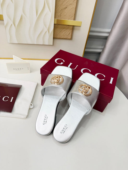 GG 2026 Early Spring Mule Sliver Sheepskin 688518