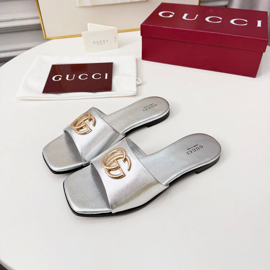 GG 2026 Early Spring Mule Sliver Sheepskin 688518