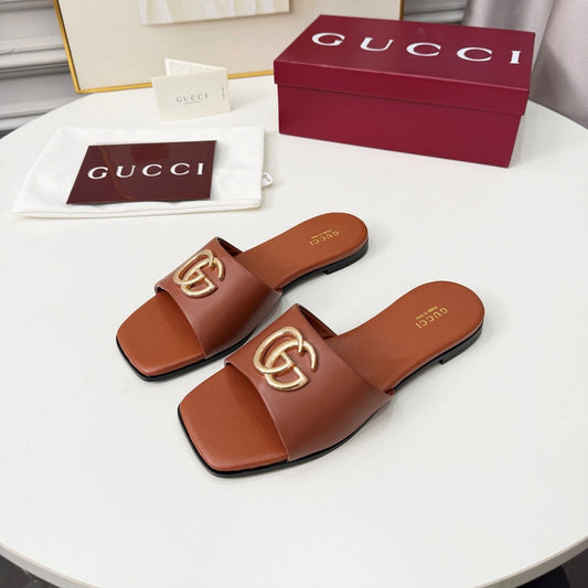 GG 2026 Early Spring Mule Brown Sheepskin 688522