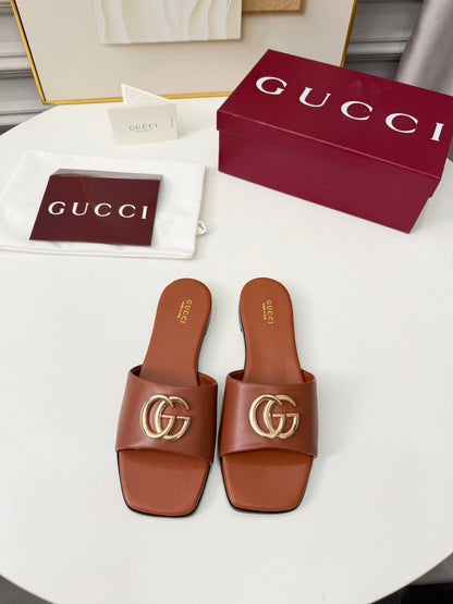 GG 2026 Early Spring Mule Brown Sheepskin 688522