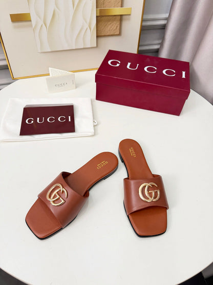 GG 2026 Early Spring Mule Brown Sheepskin 688522