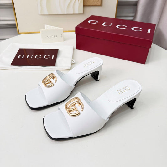 GG 2026 Early Spring Sandals White Sheepskin 688532