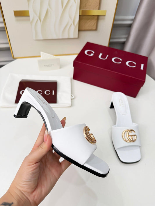 GG 2026 Early Spring Sandals White Sheepskin 688532