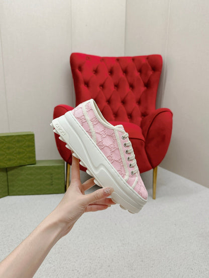 GG Tennis 1977 Sneakers Light Pink Canvas 457416