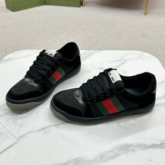 GG Sneaker Black Suede Calfskin