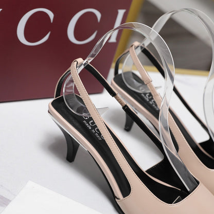 GG Cruise 2026 Slingback 55mm Light Beige Sheepskin 601090