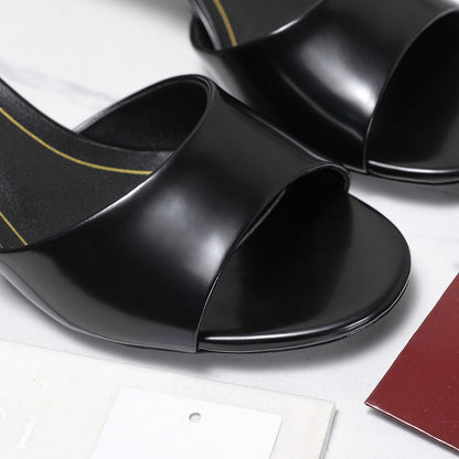 GG 26s Slide 5.5 With Bamboo Motif Black Lambskin 961222