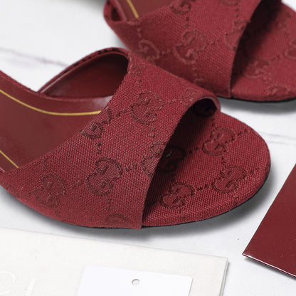 GG 26s Slide 5.5 With Bamboo Motif Red Canvas 961225