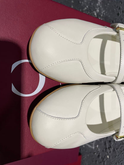 GG Shift Ballerina Cream Leather 787923