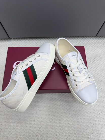 GG Tennis 1977 Sneakers White Canvas Leather 788206