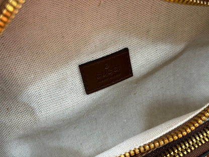 Gucci Interlocking G belt bag Brown mix Ebony Leather Canvas 248164