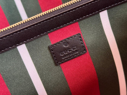 Gucci Ophidia 36cm Bag Ebony Black Canvas 248557