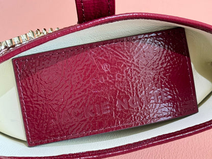 Gucci Jackie Notte Bag Rosso Ancora Red Patent Leather 248415