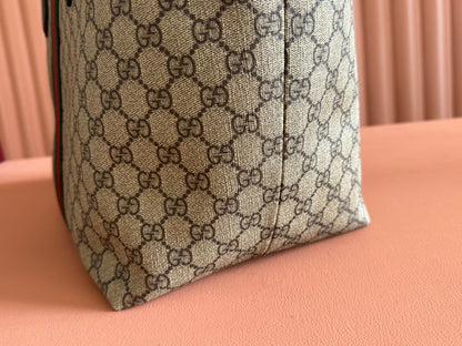 Gucci Ophidia 31cm Bag Ebony Brown Canvas 255280