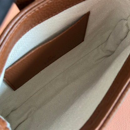 Gucci Jacket Bag Brown Blue Leather Canvas 292673