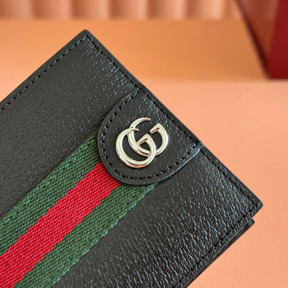 GG Ophidia Wallet Black Leather