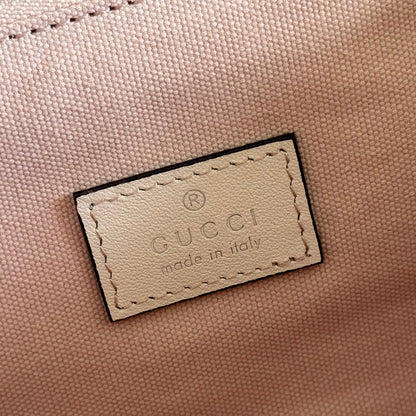 GG Padlock Handbag 26cm Muted Pink GG Pattern Leather