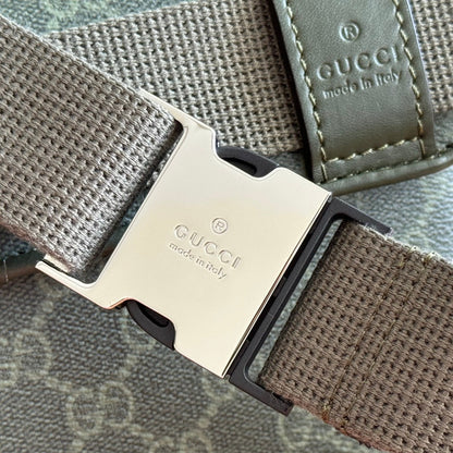 GG Monogram Small Belt Bag Forest Green Fabric