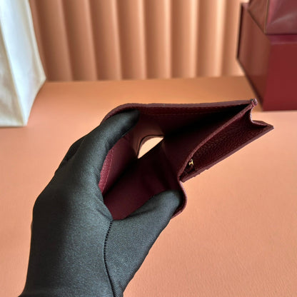 GG Marmont Card Case Wallet Black Leather