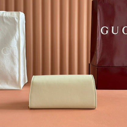 BLONDIE SHOULDER BAG 21 IN WHITE CALFSKIN GOLD HARDWARE