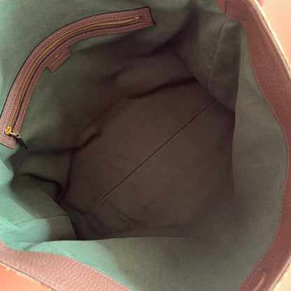 GG Beatrix Large Tote Bag  Beige & Dark Brown GG Monogram Fabric 272142