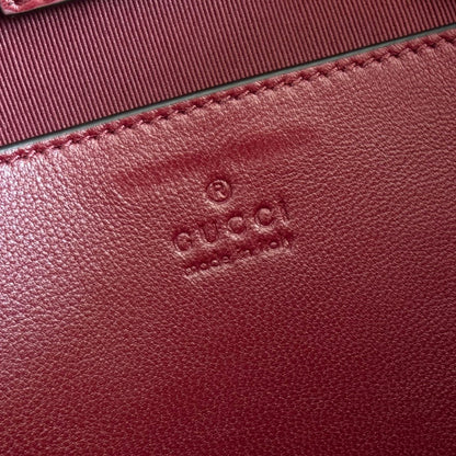 Gucci GG Marmont Small Tote Bag Burgundy Quilted Leather