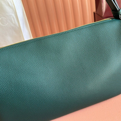 Gucci Half Horsebit Mini Bag 31.5 Steel Teal Grain Cowhide