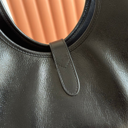 GG Mercato Medium Tote Bag Black Lambskin