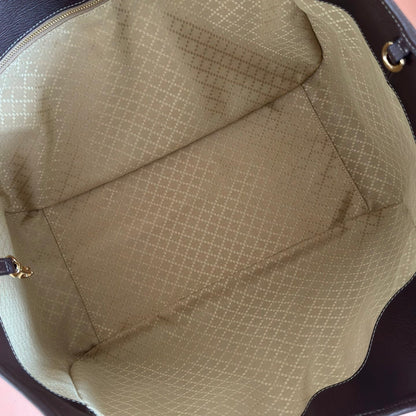 GG Mercato Large Tote Bag Beige Brown Canvas