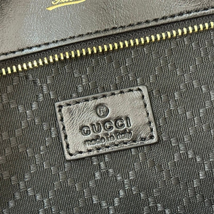 GG Mercato Large Tote Bag Black Lambskin