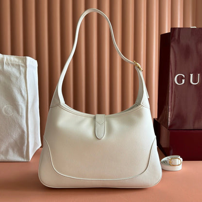 GG Jackie 1961 Shoulder Bag White Lambskin 292677