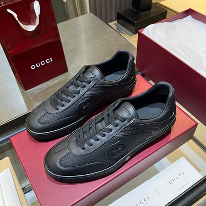 GG G75 Sneaker Black Suede Mesh 818349