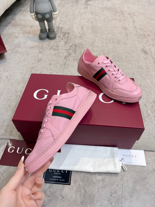 GG Stretch Low-Top Trainers Pink Canvas 824430