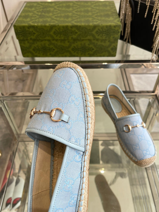 GC 2025 Espadrille With Horsebit Light Blue Canvas 292316