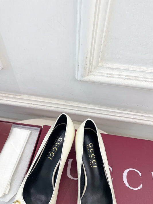 GG 26s Signora Pump 5.5cm White  Leather 640311
