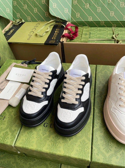 GG 26 Sneaker Black White Canvas Calfskin 632888
