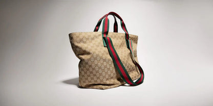 Gucci 2026 Tote Bag 36cm Sand Brown Canvas